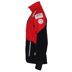Menns jakke Löffler Team Austria Gore-Tex Infinium WS Light svart-rød biathlon